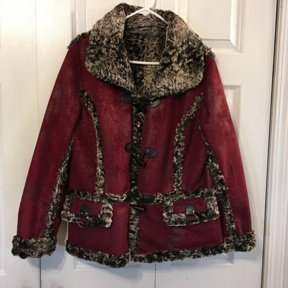 Regent & Co. Jackets & Blazers - Regent & Company Reversible Faux Suede/Fur Jacket